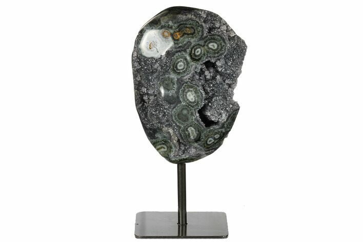 Beautiful Amethyst Cluster - Custom Metal Stand #171875